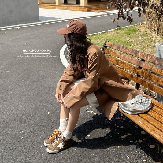 Women's Toe Lace Up Increased Star Little Sneakers