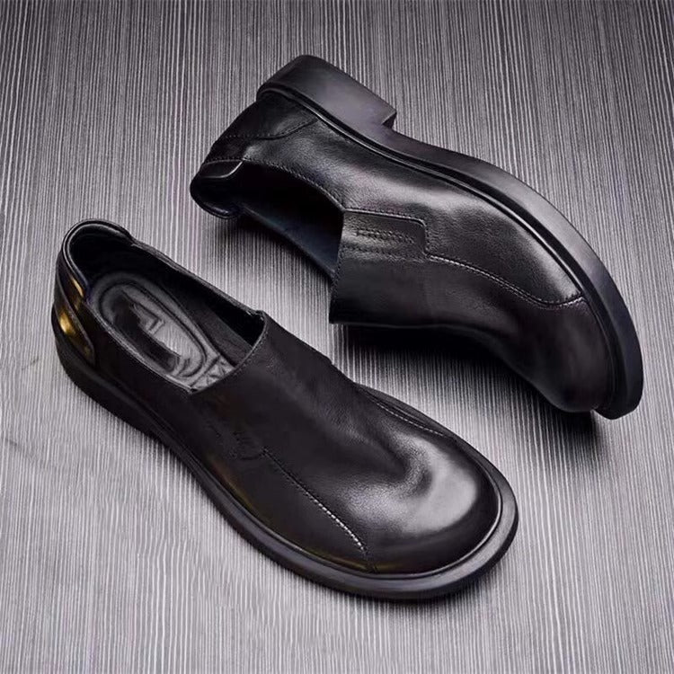 Men's Toe Slip-on Lofter Round Soft Bottom Casual Shoes