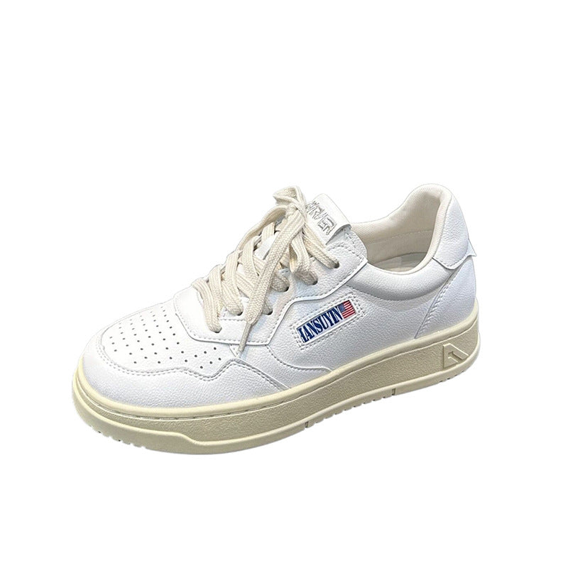 Women's Spring Korean Style Show Feet Little Retro Inner Casual Shoes