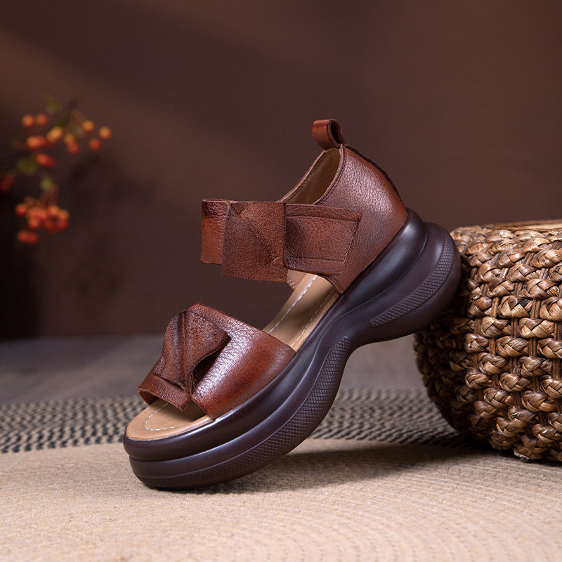 Women's Retro Handmade Soft Bottom Strap Ethnic Sandals