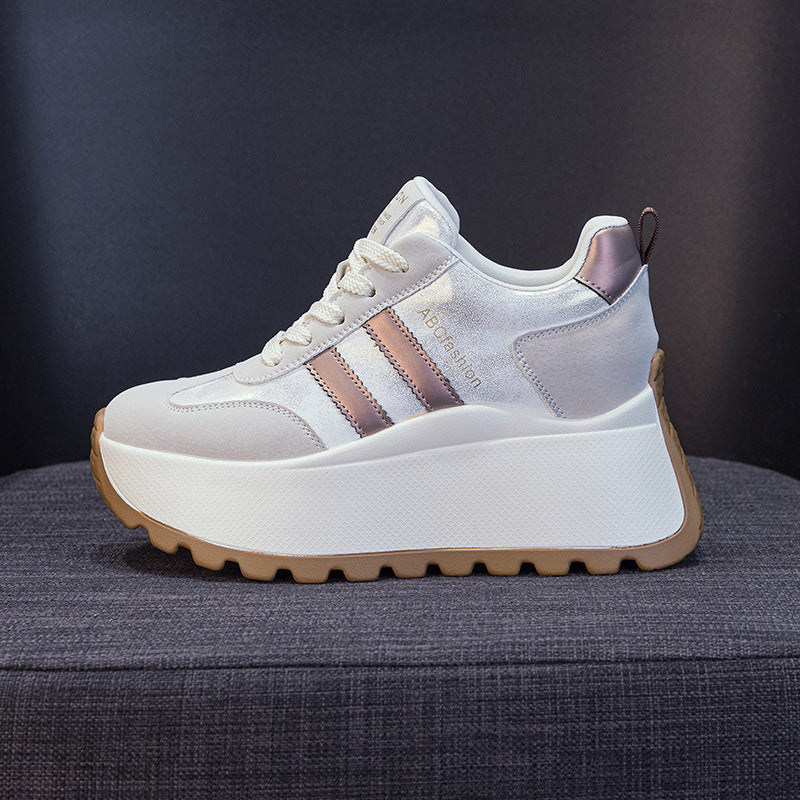 Women's Fashionable Thick Bottom Increased Fashion Letters Women's Casual Shoes