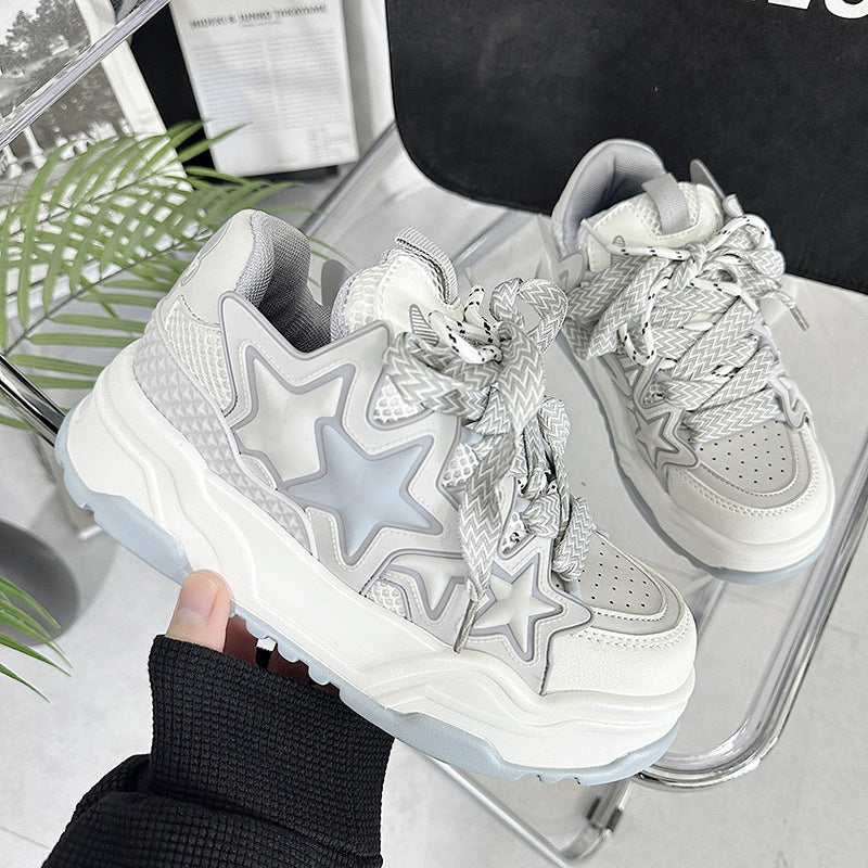 Men's Design Platform Height Increasing Bread National Casual Shoes