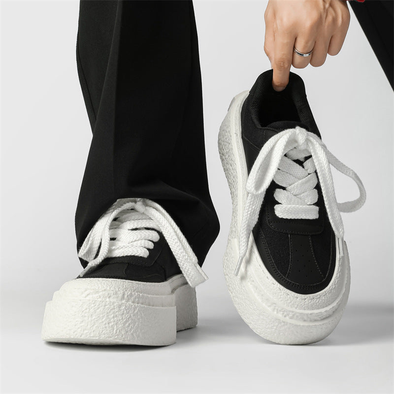 Men's Summer Breathable Thin Mesh Board Thick Sneakers