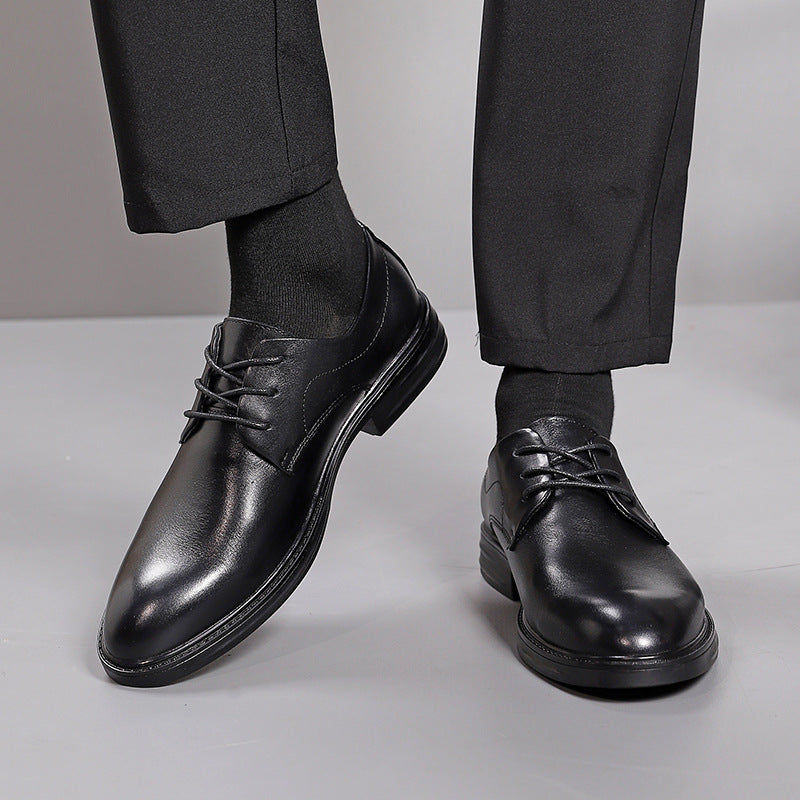 Men's Business Cowhide Thick Formal Daily For Leather Shoes