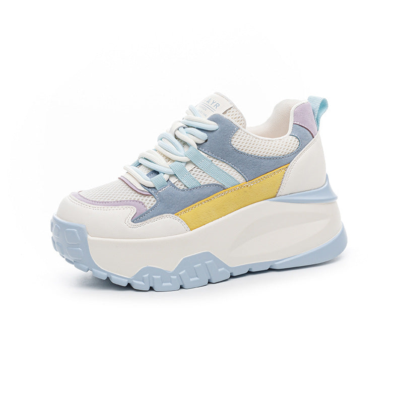 Women's Small Platform Height Increasing Argan White Men's Shoes