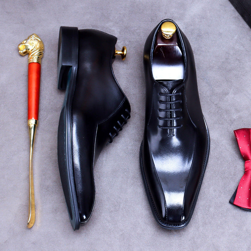 Men's Distribution Exclusive Genuine Business Formal British Leather Shoes