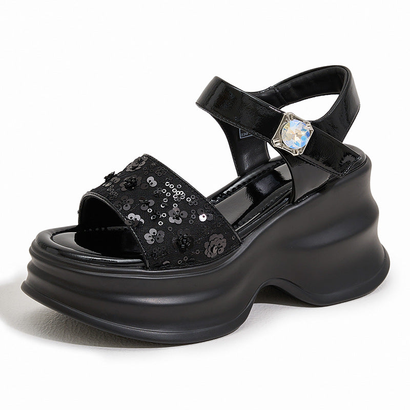 Women's Thick-soled Summer Wear Fashionable Velcro Lightweight Sandals