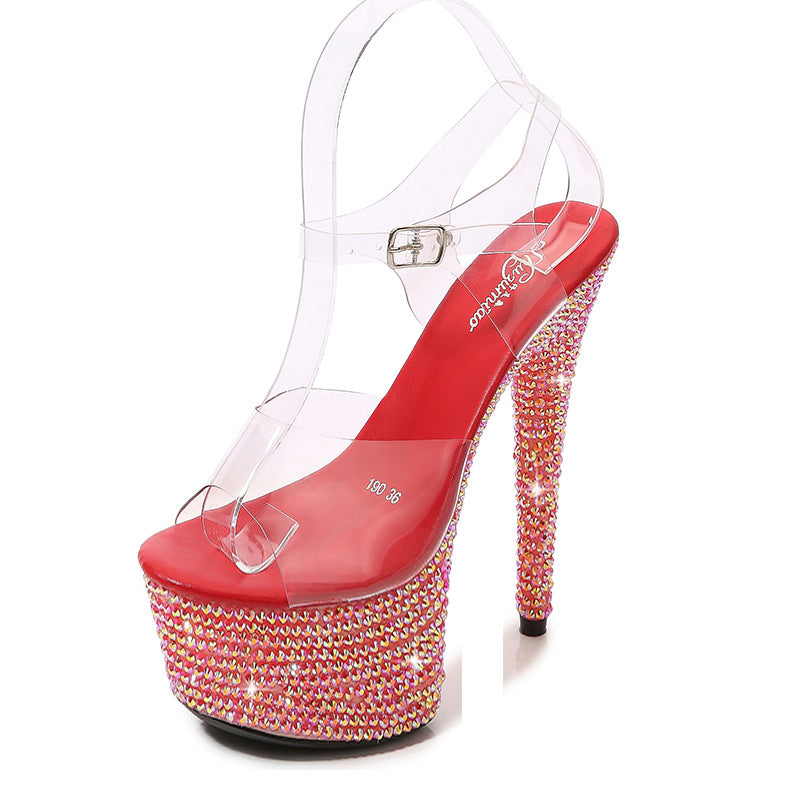 Graceful Comfortable Classic Rhinestone Yuan Cm Heels