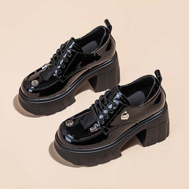 Women's Autumn Fashionable Chunky Platform Small Height Loafers