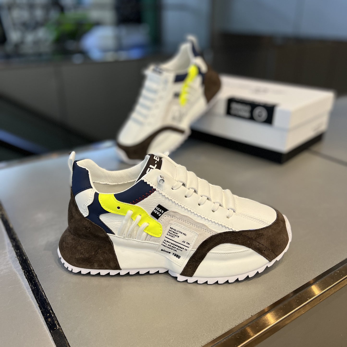 Men's Light Luxury Autumn National Fashion Bottom Height Men's Shoes