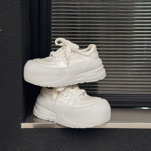 Women's Heightened Easy Wear Spring Ugly Cute Sneakers