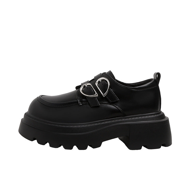 Women's Authentic Spring Slip-on Thick Bottom British Women's Shoes
