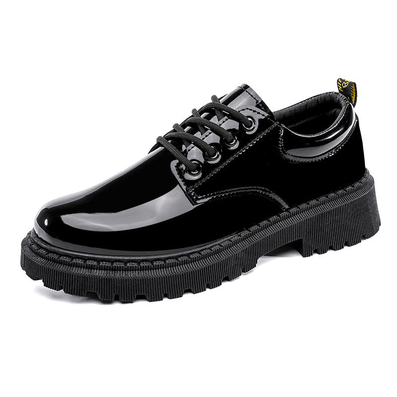 Men's Business British Style Derby Autumn Big Toe Fashion Raise Leather Shoes