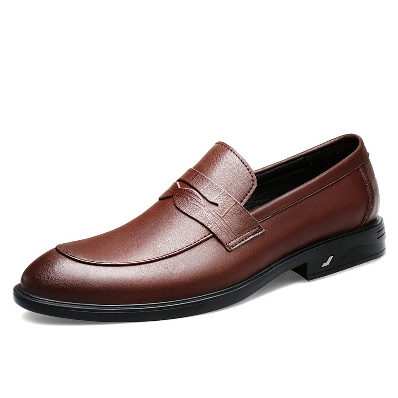 Men's On Comfortable Cowhide Surface Groom Wedding Men's Casual Leather Shoes