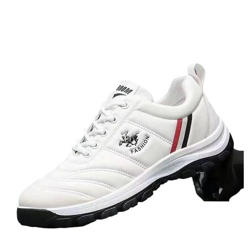 Men's Running Soft Bottom Deodorant Leisure Breathable Leather Shoes