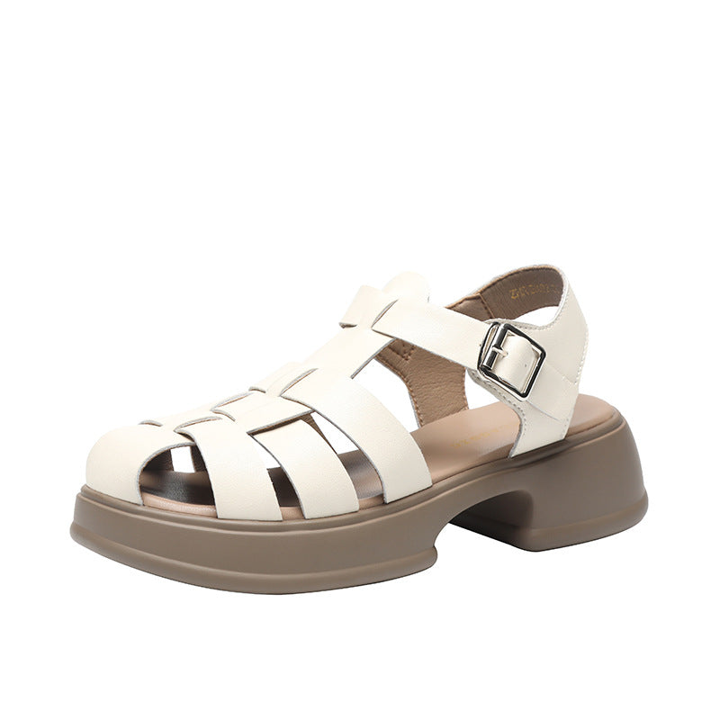 Summer Pitcher Plant Fashionable Woven Roman Sandals