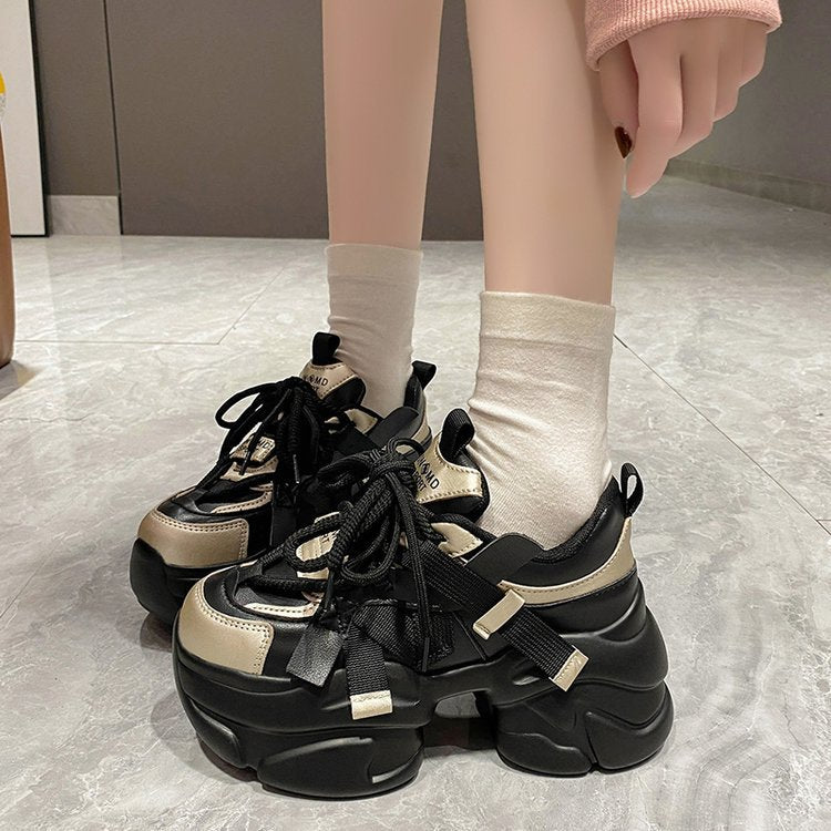 Women's & Men's Europe Mesh Thick Bottom Show Feet Men's Shoes