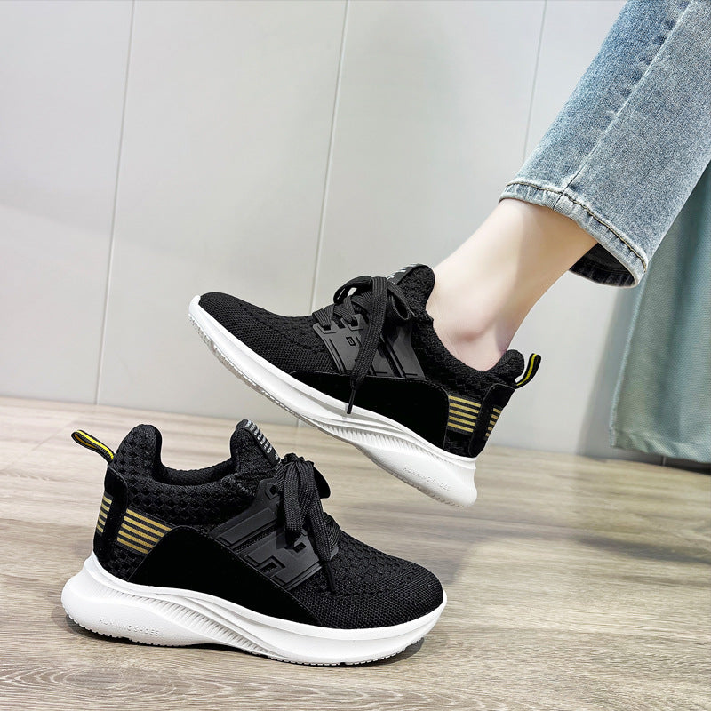Women's Flying Woven Korean Style Versatile Fitness Casual Shoes