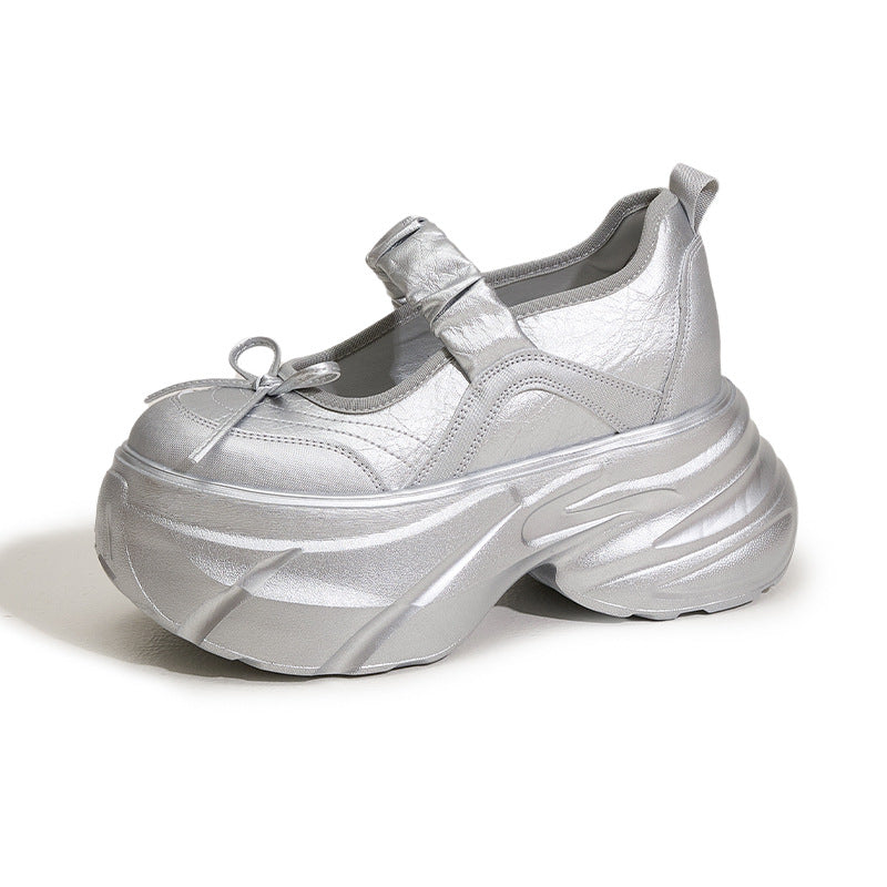 Women's Jane Sier Sweet Bow Height Increasing Women's Shoes