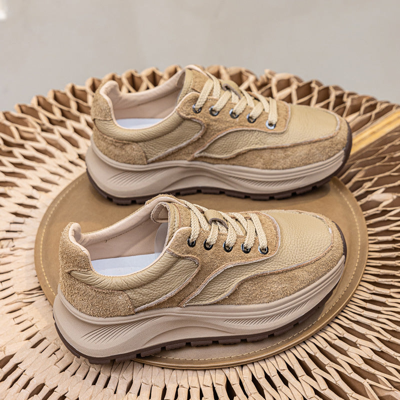 Women's Genuine Winter Veet First Layer Cowhide Women's Sports Shoes