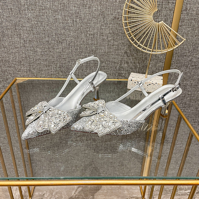 Wedding Elegant High Bridal Pointed Fashionable Heels
