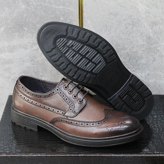 Men's Business Formal Wear Soft Bottom Advanced Leather Shoes