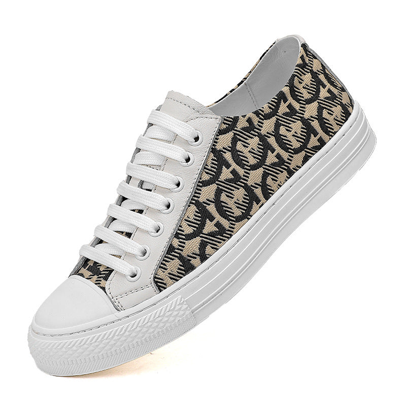 Men's Breathable Fashionable Versatile Summer White Slip-on Men's Board Shoes