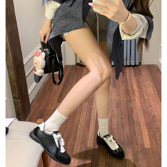 Women's Round Toe Comfort Height Increasing German Sneakers