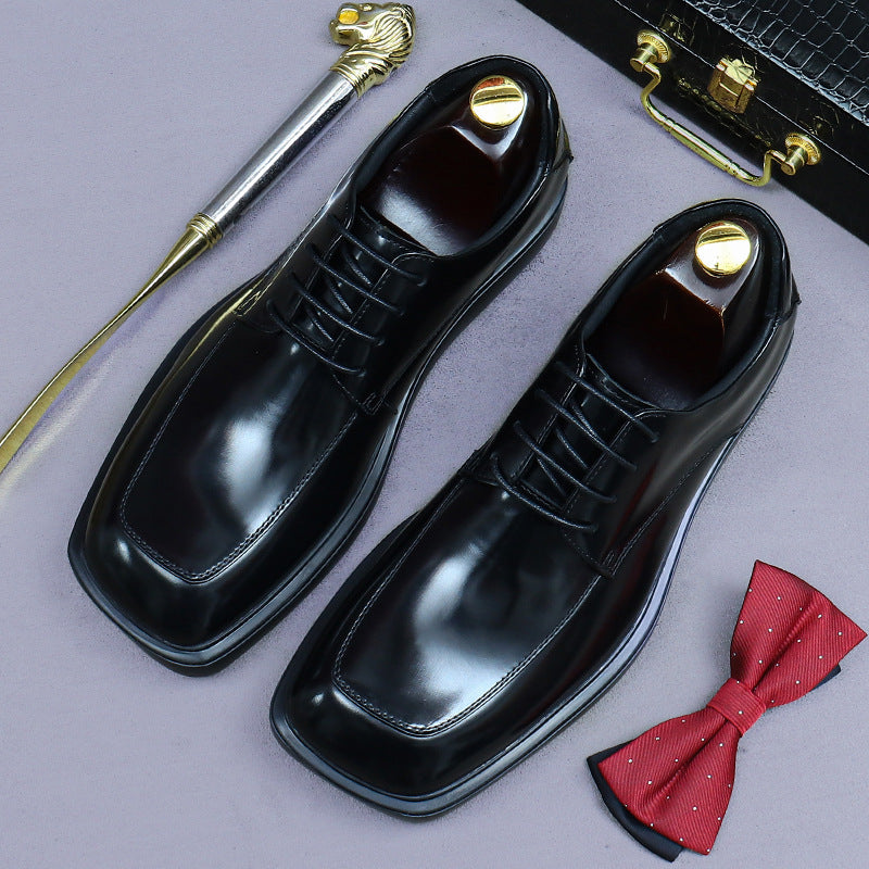 Men's Aston Cowhide Formal Wear Genuine England Style Wedding Men's Business Leather Shoes
