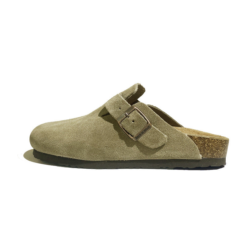 Women's Wear Half Pack Retro Couple Lazy Sandals