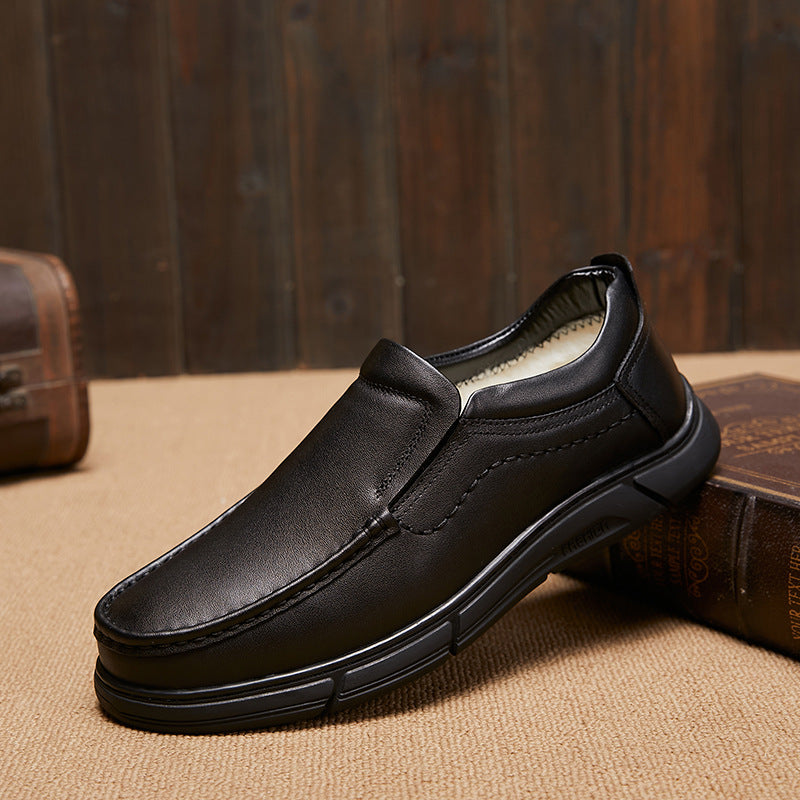Men's Real Wool Soft Genuine Slip-on Warm Casual Shoes