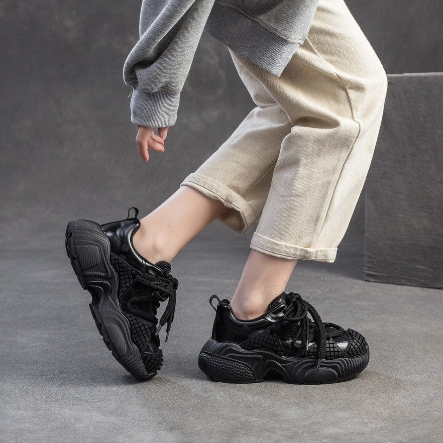 Women's Thick Bottom Dad Spring Breathable Comfortable Sneakers