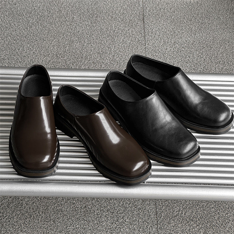 Men's Fashion Slip-on Retro Business Trendy Lazy Leather Shoes