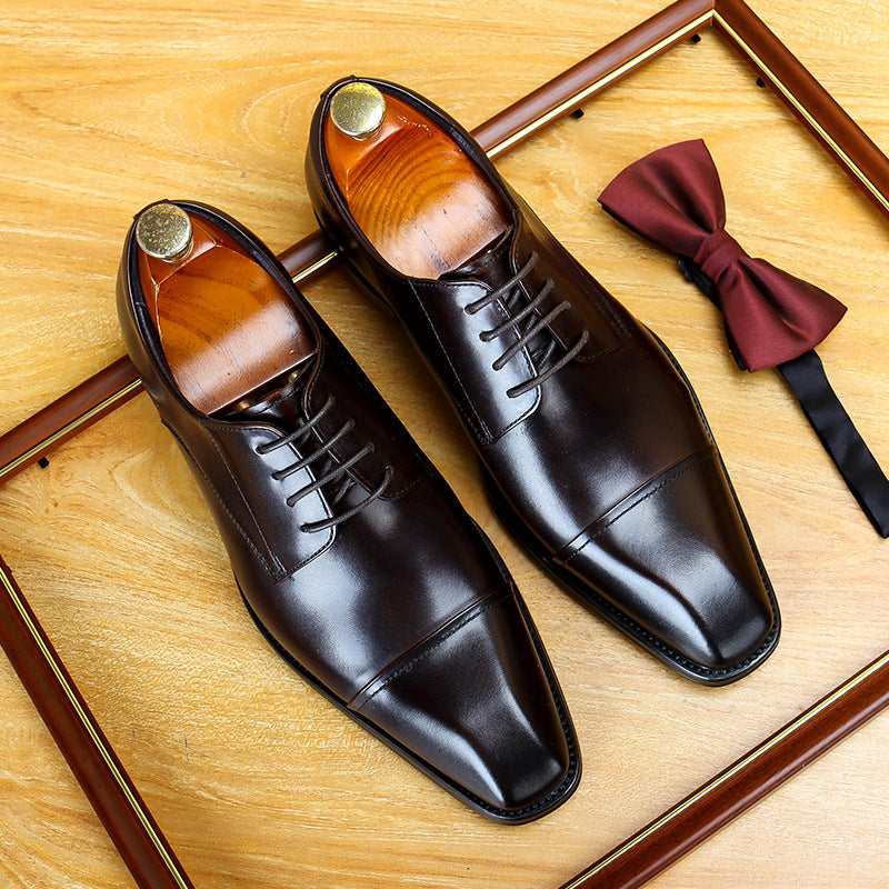 Comfortable Men's Foot British Wear Source Leather Shoes