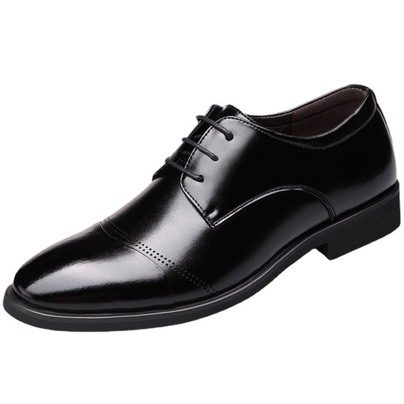 Men's Business British Professional Breathable Hollow Leather Shoes
