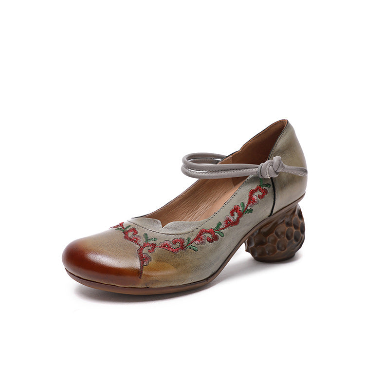 Women's Handmade Retro High Ethnic Style Embroidered Casual Shoes