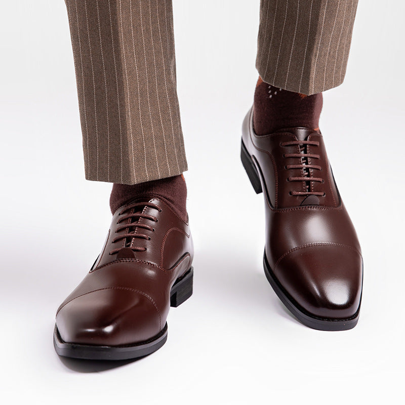 Men's Oxford Formal Business Classic British Four Leather Shoes