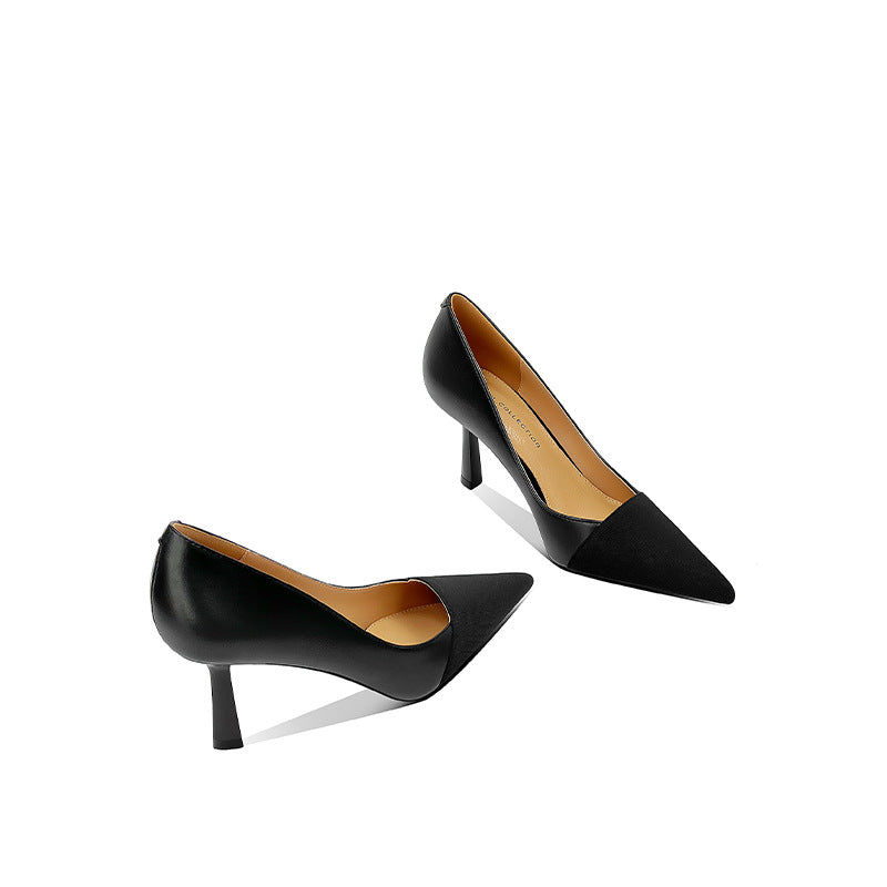 Women's Style High Stiletto Genuine Pumps Pointed Women's Shoes