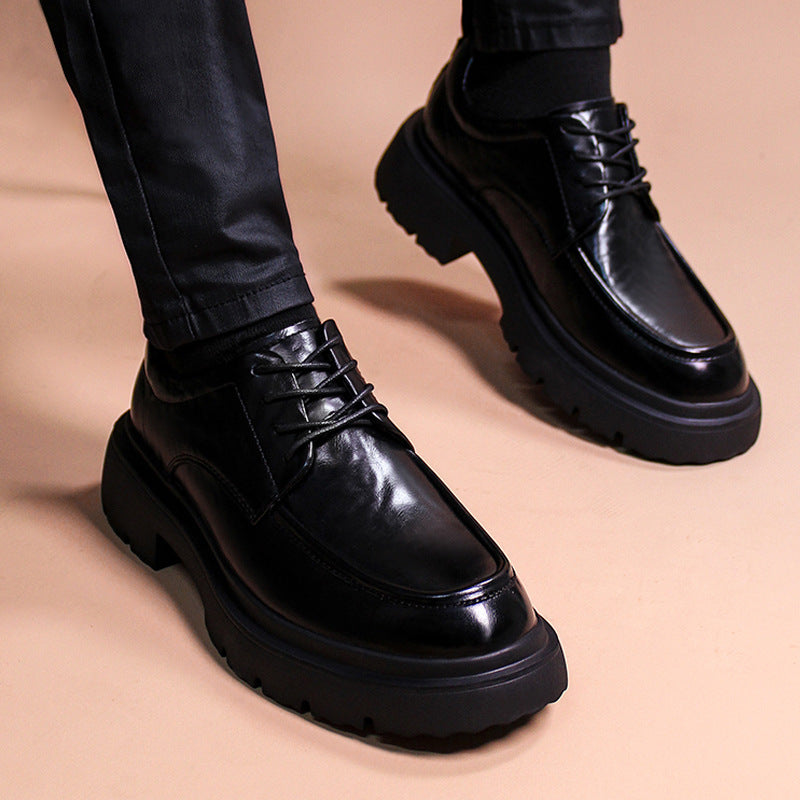 Men's Genuine Green Big Head Raise The Men's Shoes