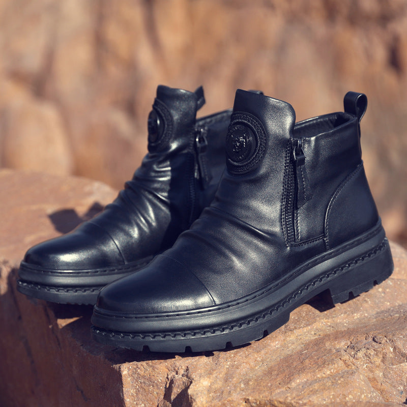 Men's Northeast China Cotton Warm With Veet Boots