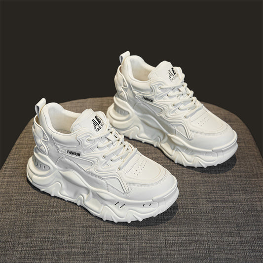 Women's & Men's Small Dad Autumn Platform Height Increasing Men's Shoes