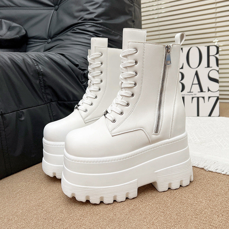 Platform Small British Style Thick Bottom Boots