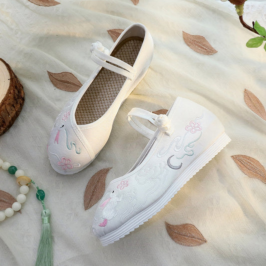 Female Han Costume With Cheongsam Embroidered Soft Casual Shoes