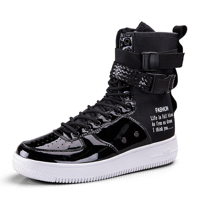 Men's Plus Size Lovers Zipper Board Fashion Sneakers