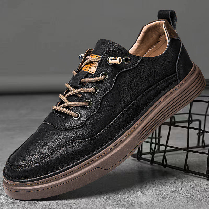 Men's Cow Split Small Large Size Outdoor Board Formal Wear Sneakers