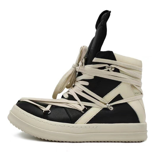 Trendy Inverted Triangle Pentagram Top Layer Sneakers