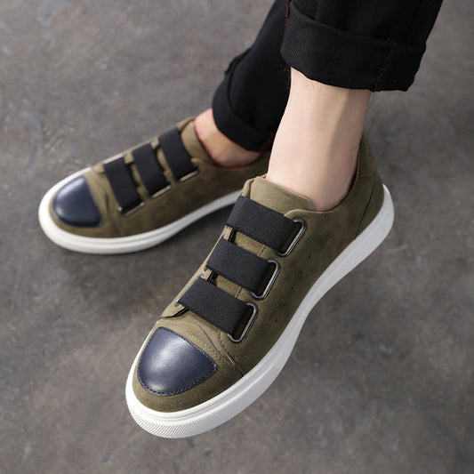 Men's British Wild Slip-on Elastic Band Flat Sneakers