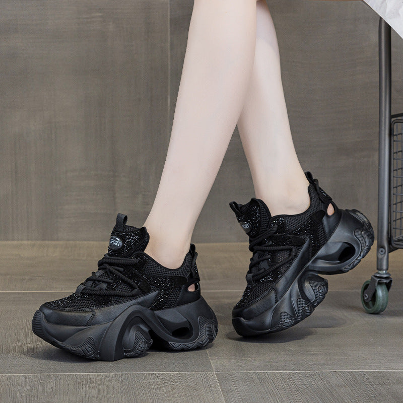 Women's European Goods Mesh Breathable Clunky Fashion Summer Sneakers