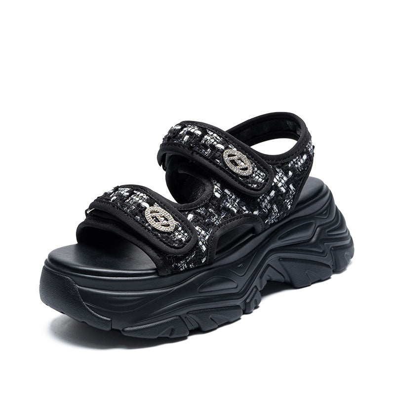 Women's Platform Sports Summer Outdoor Velcro Beach Sandals