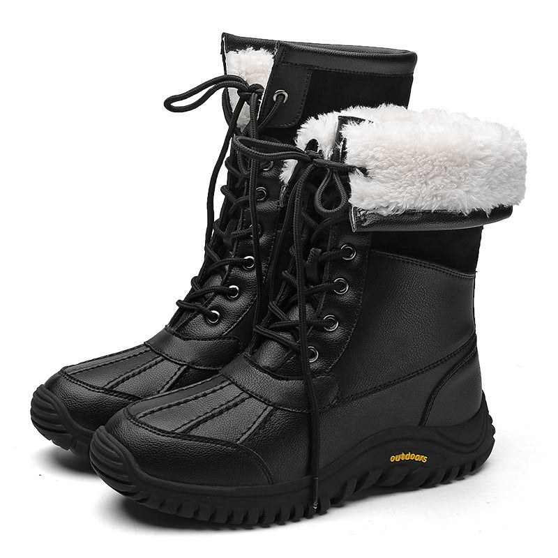Women's Winter Outdoor Fleece-lined Warm Trendy Snow Boots